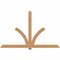 Ekena Millwork Redmond Timber Gable Bracket, Western Red Cedar, 108"W x 68"H x 3 1/2"D x 5 1/2"F, 15/12 Pitch GBW108X68X0406RED00SWR - alternate 1